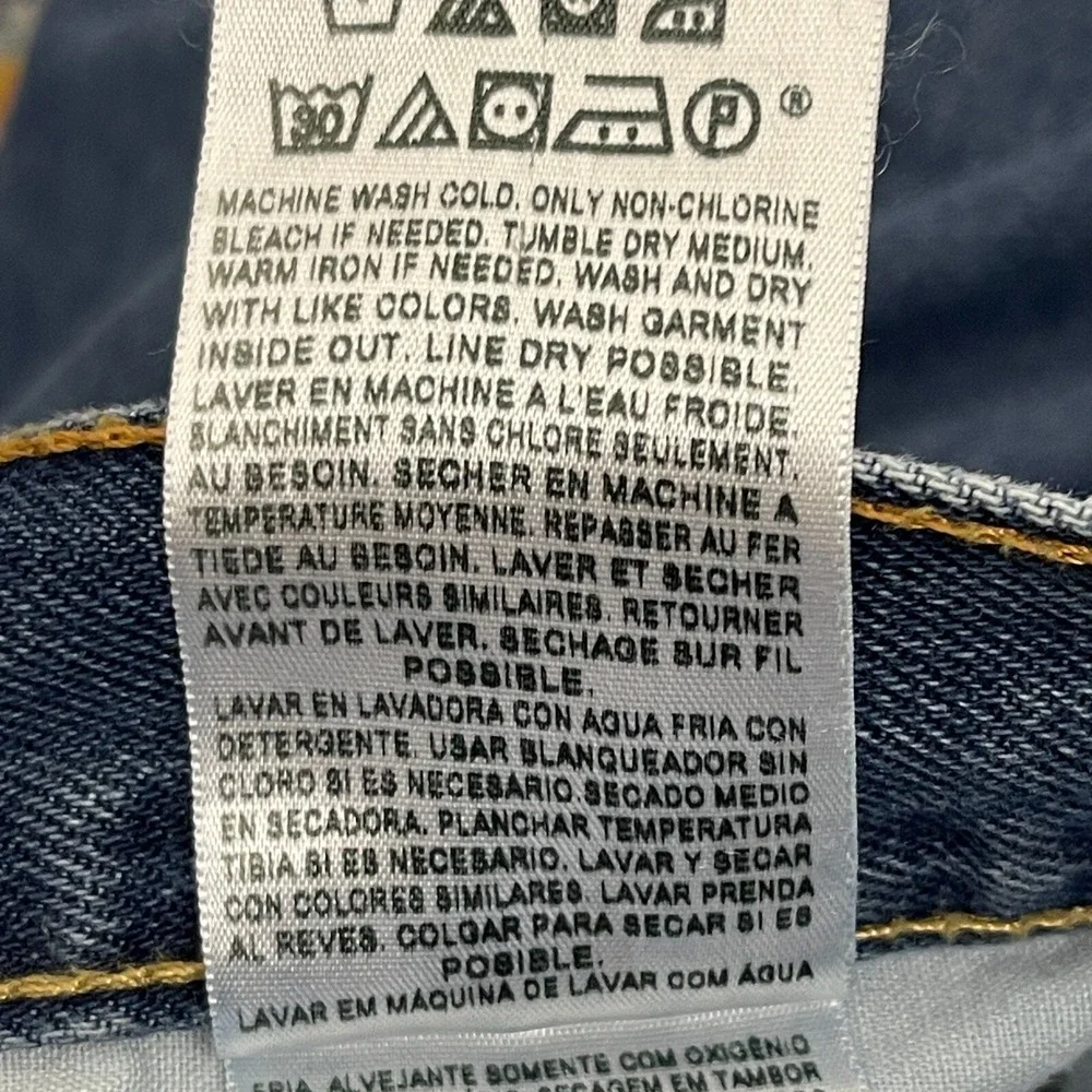Levis‎ 550 Relaxed Fit Taper 43x32 Medium Wash Denim Blue Jeans Zip *Read